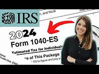 Video thumbnail for How to calculate estimated taxes - 1040-ES Explained! {Calculator Available}