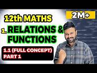 Video thumbnail for Class 12 Maths NCERT | Chapter 1 Relations & Functions Ex 1.1 Introduction Part 1| 2025