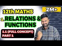 Video thumbnail for Class 12 Maths NCERT | Chapter 1 Relations & Functions Ex 1.1 Introduction Part 1| 2025