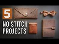 Video thumbnail for 5 EASY Leather Projects for Beginners! - FREE patterns