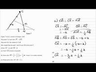 Video thumbnail for Vectors Exam Questions - A Level Maths - Edexcel Pure Year 1 - Q8 (level 3)