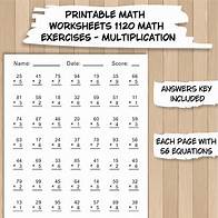 Video thumbnail for 20 Printable Multiplication Worksheets, Fill in the Blanks - Two-digit Number by One-digit Number, Math Drills, Answers Included - Etsy