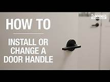 Video thumbnail for How to install a door handle - Bunnings Warehouse