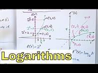 Video thumbnail for 15 - What is a Logarithm (Log x) Function? (Calculate Logs, Applications, Log Bases)