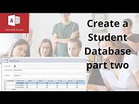 Video thumbnail for How to create a Students database in Microsoft Access