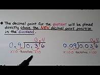 Video thumbnail for 5th Grade Math 5.6, Divide Decimals, Decimal Divisors
