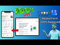 Video thumbnail for Google Business Profile Suspension REMOVAL Secrets Revealed |101%Live Proof GMB Appeal Form Approved