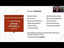 Video thumbnail for Ugnayan ng Wika at Kultura