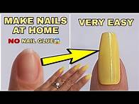 Video thumbnail for How to Make Fake Nails that Look Real with Plastic 2022 | Make Your Own Nail at Home | Diy Fake nail