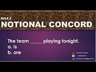 Video thumbnail for Rule 4 NOTIONAL CONCORD
