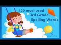 Video thumbnail for 3rd grade Spelling Words with links and pdf