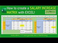 Video thumbnail for How to create a SALARY INCREASE MATRIX with EXCEL!