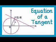Video thumbnail for Equation of a Tangent - GCSE Higher Maths