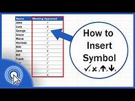 Video thumbnail for How to Insert Symbol in Excel
