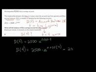 Video thumbnail for Exponential Model Word Problems: Practice