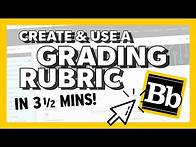 Video thumbnail for Add a Grading Rubric in Blackboard [2020]