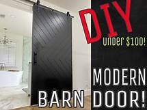 Video thumbnail for How To: DIY Modern Barn Door - under $100!