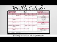 Video thumbnail for Monthly Calendar Google Sheet, Calendar 2023 Template in Excel, Monthly Calendar Excel Sheet Google