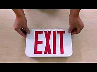 Video thumbnail for LEDJR-R - Modern and Compact Design LED Exit Sign