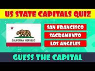 Video thumbnail for US State Capitals Quiz