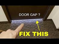 Video thumbnail for How do I fix large gap at bottom of my door? Simple Fix!