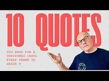 Video thumbnail for The ONLY 10 QUOTES for A Christmas Carol you EVER NEED: Every THEME to GRADE 9
