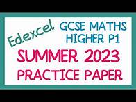 Video thumbnail for [EDEXCEL GCSE Maths] - Practice Paper 1H