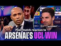 Video thumbnail for Thierry Henry reacts to Arsenal's RECORD-BREAKING win | UCL Today | CBS Sports Golazo