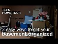 Video thumbnail for 3 Easy Ways to Organize Your Basement - IKEA Home Tour