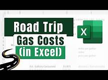 Video thumbnail for How to Create a Model in Excel to Calculate Gas Costs for a Road Trip