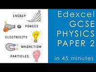 Video thumbnail for All of Edexcel PHYSICS Paper 2 in 45 minutes - GCSE Science Revision