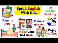 Video thumbnail for Speak English With Kids | Spoken English for kids | Daily Use English Sentences | Learn English