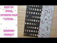 Video thumbnail for Easy DIY Spiral Notebook Folio Tutorial | Beginner-Friendly