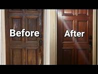 Video thumbnail for DIY Mahogany front door Refinishing