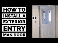 Video thumbnail for How To Install A Prehung Exterior Man Door DIY
