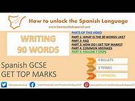Video thumbnail for GCSE Spanish - 90 words Spanish top marks. writing. FAQ, TOP mistakes, 7 steps to success - AQA