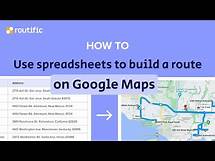 Video thumbnail for Tutorial: Plan A Multi-Stop Delivery Route With Google Maps + Spreadsheets