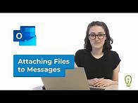 Video thumbnail for How to Attach Files to Messages in Outlook