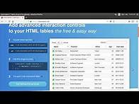Video thumbnail for Creating a Searchable, Sortable HTML Table using DataTables Plug-in for Jquery