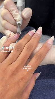 Video thumbnail for Light Pink Aura Nails Inspiration