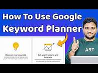 Video thumbnail for How to Use Google Keyword Planner