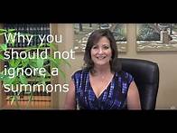 Video thumbnail for Why you should not ignore a court summons