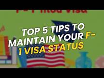 Video thumbnail for TOP 5 Tips to Maintain Your F-1 Visa Status 🇺🇸