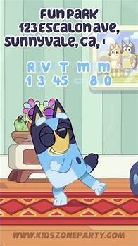 Video thumbnail for Bluey Video Invitation + Photo