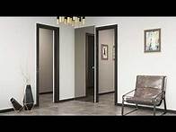 Video thumbnail for Milcasa Magic 2 Concealed Sliding Door Hardware and Track Kit Wall Mount Sliding Door System