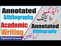Video thumbnail for What is Annotated Bibliography in Research and How to do Annotations
