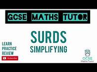 Video thumbnail for Surds (Part 1) Simplifying - 10 Minute Maths Series | GCSE Maths Tutor