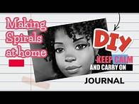 Video thumbnail for How do you make a spiral notebook at home