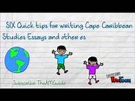 Video thumbnail for CAPE Caribbean Studies - Six Quick Tips on the subject and how to write better essays