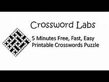 Video thumbnail for 5 Minutes Creating Free, Fast, Easy Printable Crosswords Puzzle